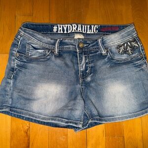 Hydraulic Women's Faded Blue Jean Shorts